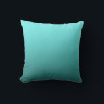 Aqua Teal Dipped Modern Trendy Decor Cushion<br><div class="desc">Custom Pillow.</div>
