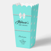 Aqua Teal Elegant Tiffany Theme Baby Shower