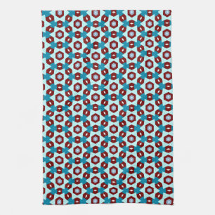 Aqua Teal Geometric JustPatterns Cloth