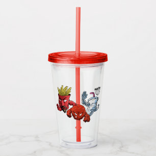 Aqua Teen Hunger Force Anime Graphic Acrylic Tumbler