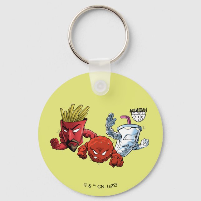 Aqua Teen Hunger Force Anime Graphic Key Ring (Front)