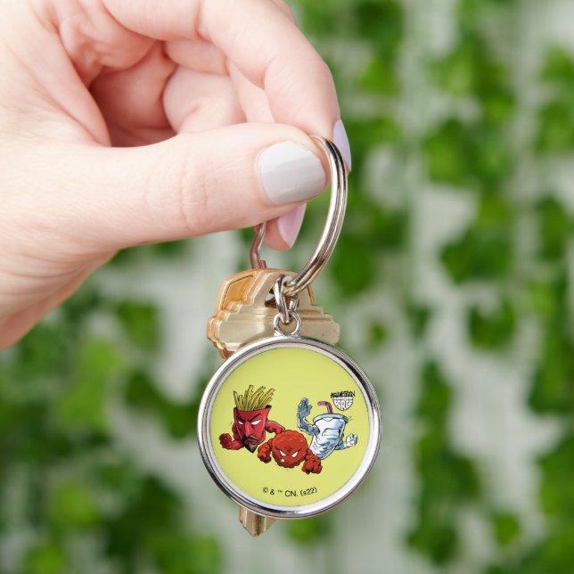 Aqua Teen Hunger Force Anime Graphic Key Ring (Hand)