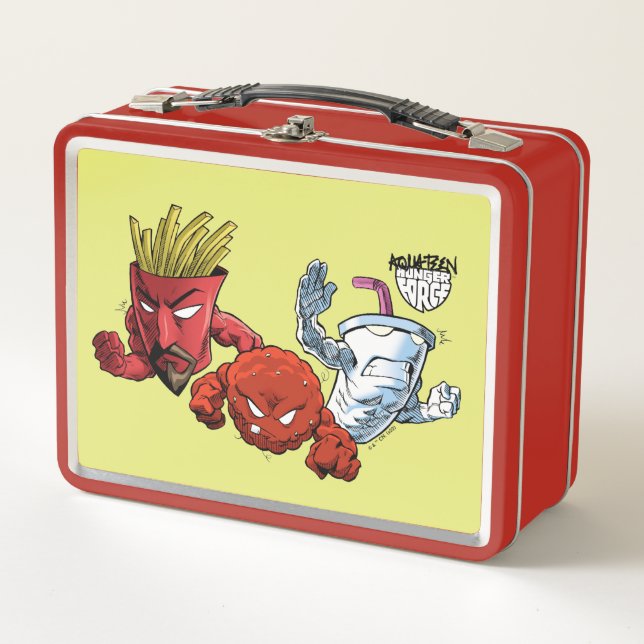 Aqua Teen Hunger Force Anime Graphic Metal Lunch Box (Front)
