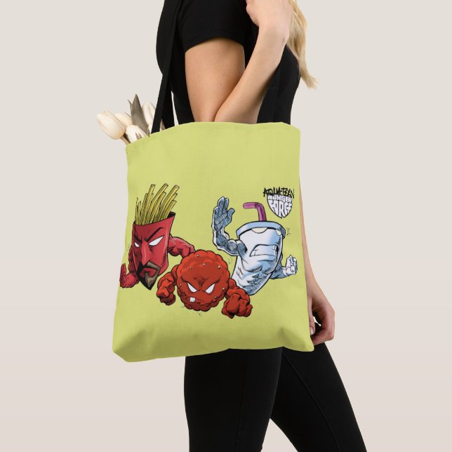 Aqua Teen Hunger Force Anime Graphic Tote Bag (Close Up)