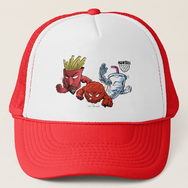 Aqua Teen Hunger Force Anime Graphic Trucker Hat (Front)