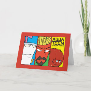 Aqua Teen Hunger Force Character Panel Graphic Card