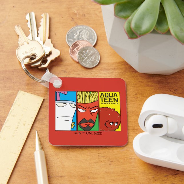 Aqua Teen Hunger Force Character Panel Graphic Key Ring (Desk)