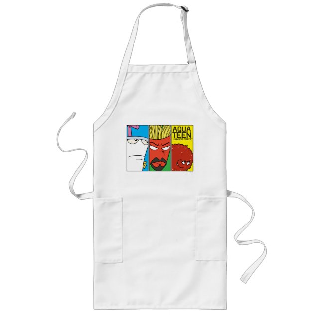 Aqua Teen Hunger Force Character Panel Graphic Long Apron (Front)