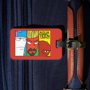 Aqua Teen Hunger Force Character Panel Graphic Luggage Tag