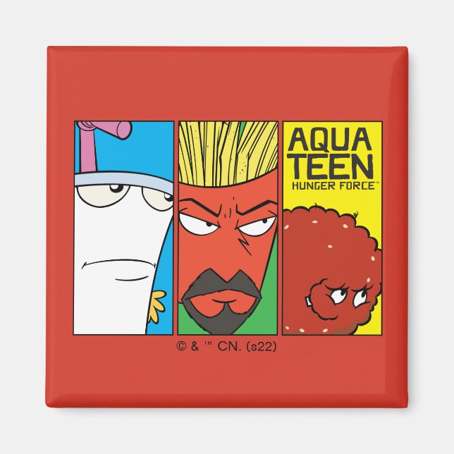 Aqua Teen Hunger Force Character Panel Graphic Magnet (Front)
