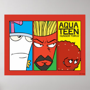 Aqua Teen Hunger Force Character Panel Graphic Poster