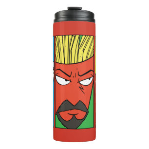 Aqua Teen Hunger Force Character Panel Graphic Thermal Tumbler