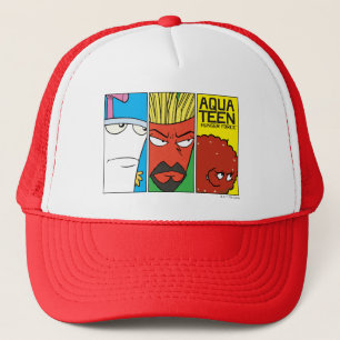 Aqua Teen Hunger Force Character Panel Graphic Trucker Hat