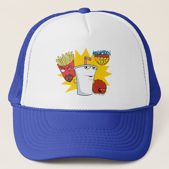Aqua Teen Hunger Force Explosive Graphic Trucker Hat (Front)