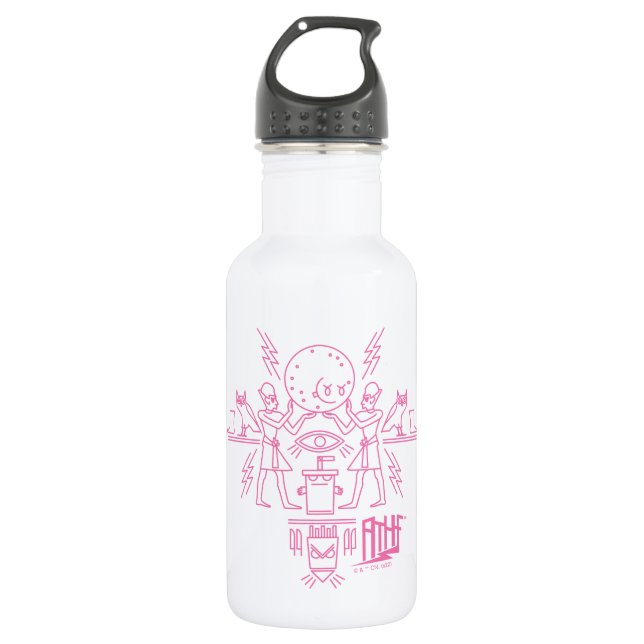 Aqua Teen Hunger Force Hieroglyphics 532 Ml Water Bottle (Front)