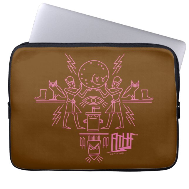 Aqua Teen Hunger Force Hieroglyphics Laptop Sleeve (Front)