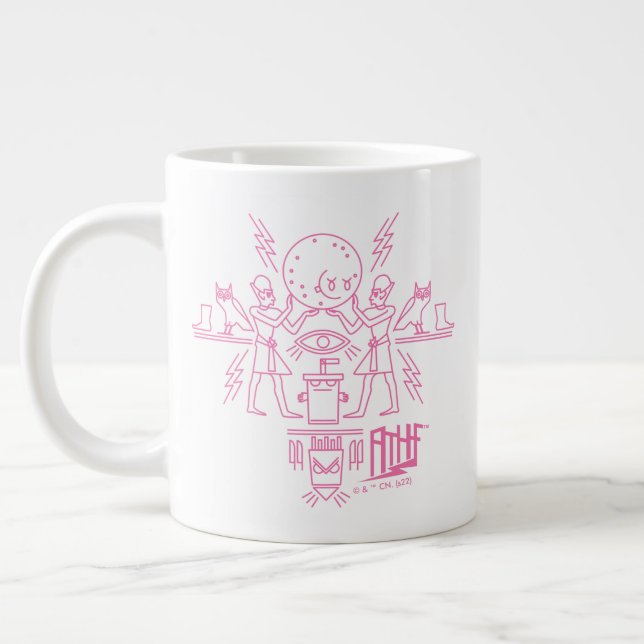 Aqua Teen Hunger Force Hieroglyphics Large Coffee Mug (Left)