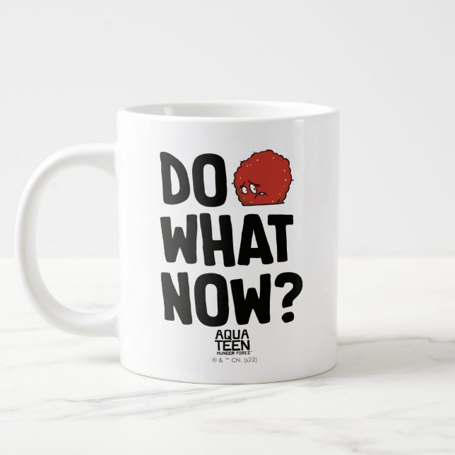 Aqua Teen Hunger Force Meatwad "Do What Now?" Large Coffee Mug (Left)