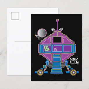 Aqua Teen Hunger Force Mooninites Car Postcard