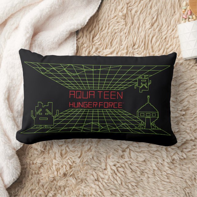 Aqua Teen Hunger Force Mooninites Game Logo Lumbar Cushion (Blanket)