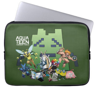 Aqua Teen Hunger Force Villains Laptop Sleeve