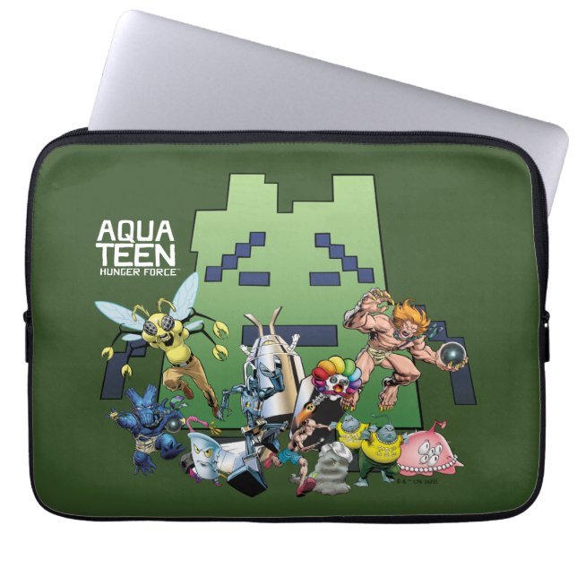 Aqua Teen Hunger Force Villains Laptop Sleeve (Front)