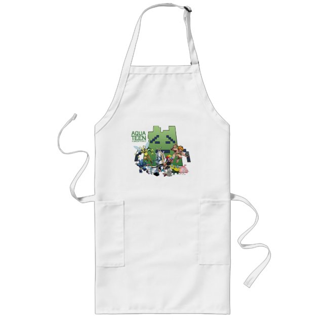 Aqua Teen Hunger Force Villains Long Apron (Front)