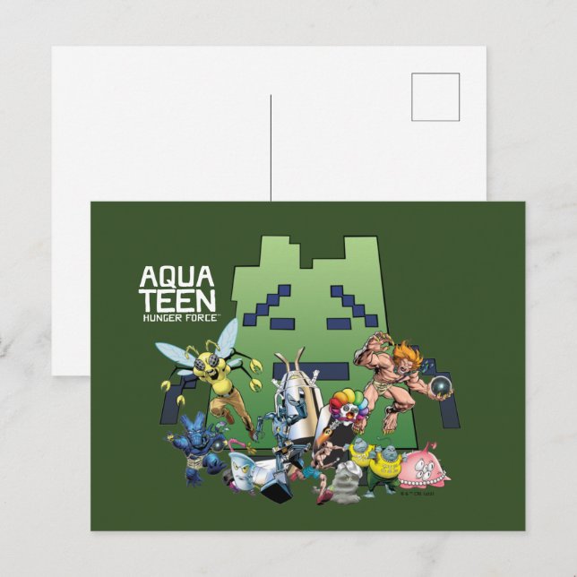 Aqua Teen Hunger Force Villains Postcard (Front/Back)