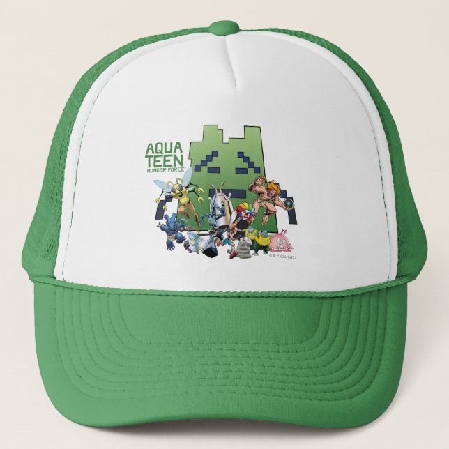 Aqua Teen Hunger Force Villains Trucker Hat (Front)