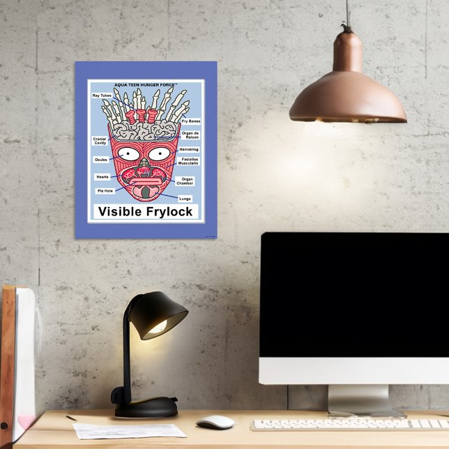 Aqua Teen Hunger Force Visible Frylock Poster (Poster on wall)