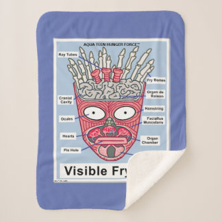 Aqua Teen Hunger Force Visible Frylock Poster Sherpa Blanket