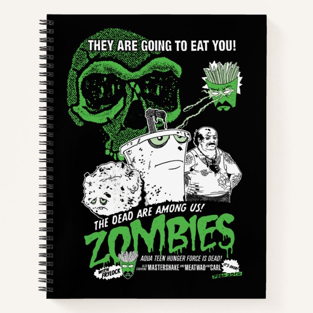Aqua Teen Hunger Force Zombies Poster Notebook (Front)