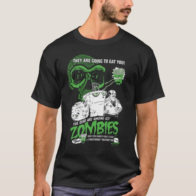 Aqua Teen Hunger Force Zombies Poster T-Shirt (Front)