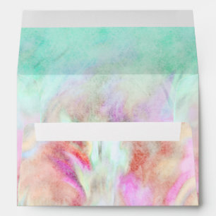 Aqua Tie Dye Design Envelope