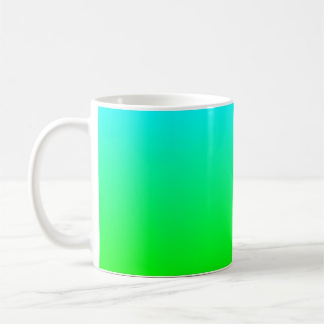 Aqua to Green Mug (Left)