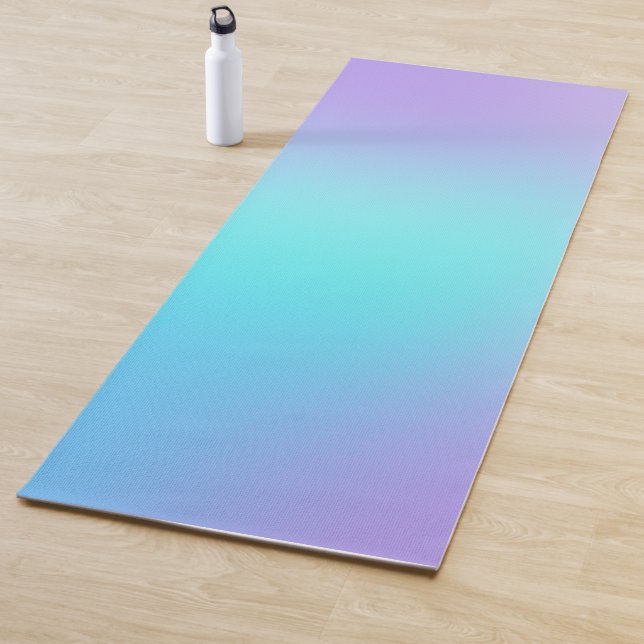 Aqua to Lavender Gradient Yoga Mat (In Situ)