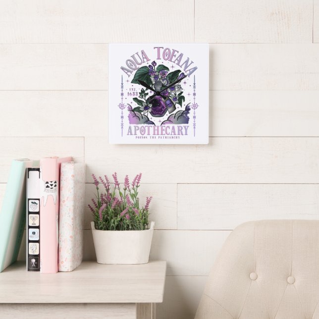 Aqua Tofana Wall Clock (Reading Room)