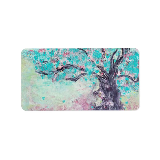 Aqua Tree Address Label (Front)