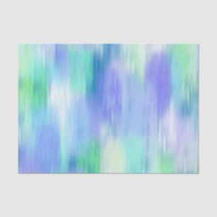 Aqua Turquoise Purple Modern Abstract Tissue Paper