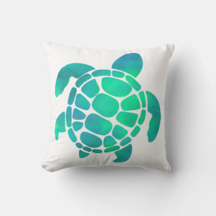 Aqua Turtlina Cushion