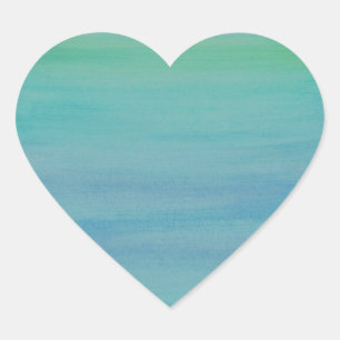 Aqua Watercolor Sticker