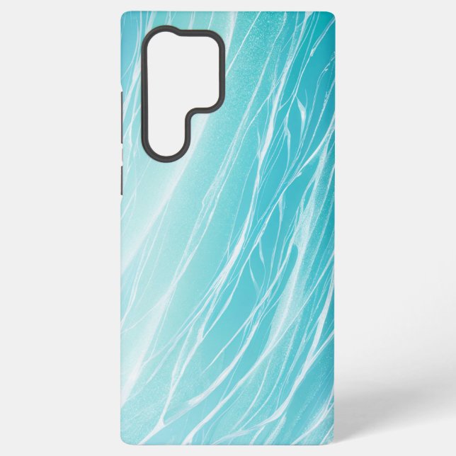 Aqua Wave Shimmering Water Phone Case (Back)
