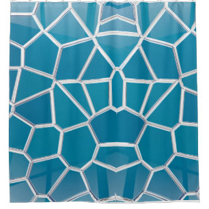 Aqua web shower curtain