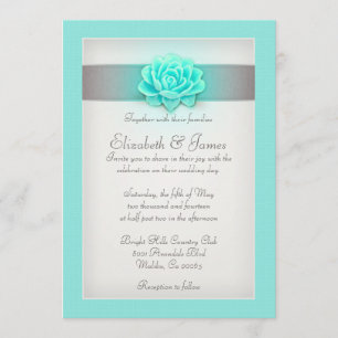Aqua Wedding Invitations