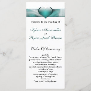 aqua Wedding program Programme