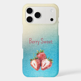 Aqua White Ombre Berry Sweet Strawberries  