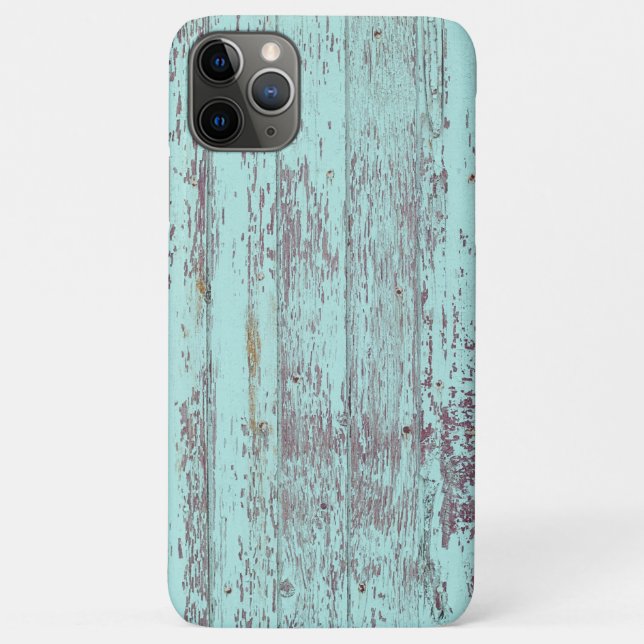 aqua wood phone case (Back)