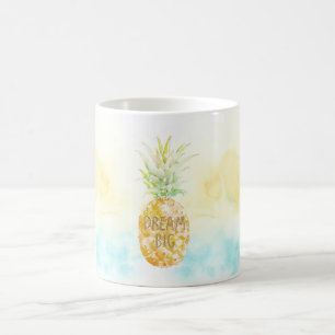 Aqua Yellow Pineapple Gold Dream       Coffee Mug