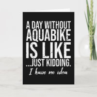 Aquabike funny sports gift idea