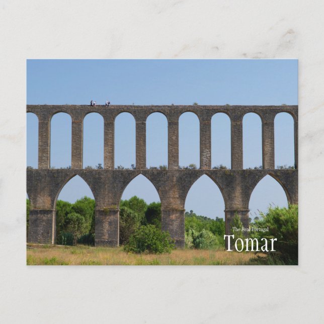 Aquaduct Trek Tomar Portugal Postcard (Front)